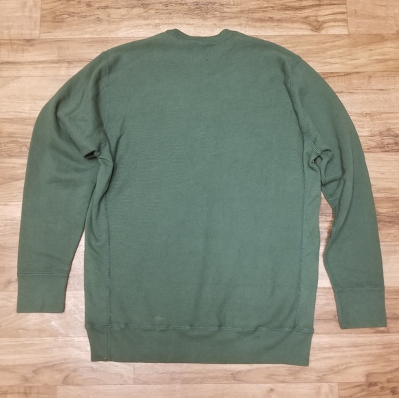 BEE LINE crewneck Reversible Weave /Sz L - Picture 3 of 6